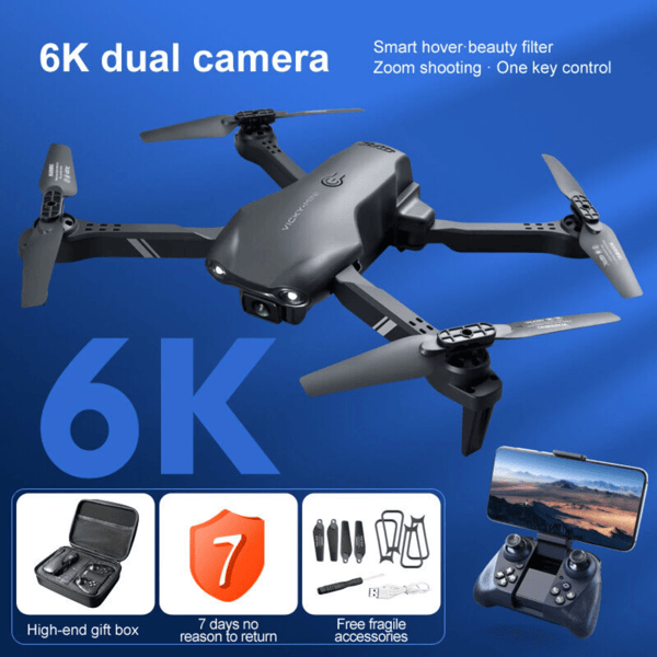 3 Battery V13 RC Drone 6K HD Dual Camera WiFi FPV Foldable Quadcopter Camera Drone ,Logistic is randomly sent by UPS/USPS/GOFO/UNI/FEDEX