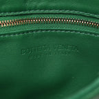 Lambskin Maxi Intrecciato Cassette Crossbody Bag Racing Green
