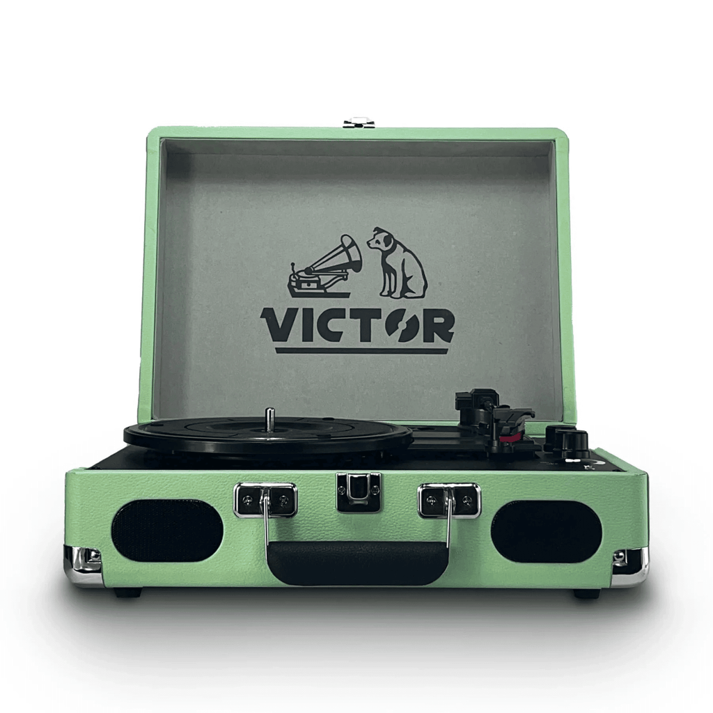 Metro Plus Portable Dual Bluetooth Suitcase Turntable
