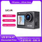 SJ6 Pro 4K Dual Screen Waterproof Action Camera with Touchscreen, Wi-Fi, Night Vision, and 6-Axis Gyro Stabilization _ NO Memory Card