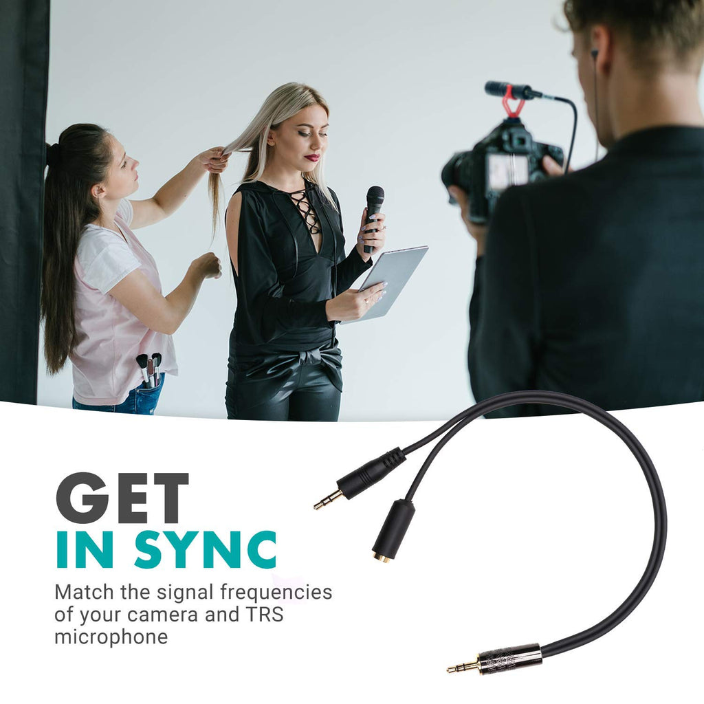 Movo MV-RC300 Line to Microphone Attenuator Cable for DSLRs