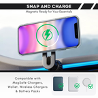 Entronix Bundle Compatible with iPhone 17 - [Magnetic] Glitter Clear Case & 1 Clear Screen Protector