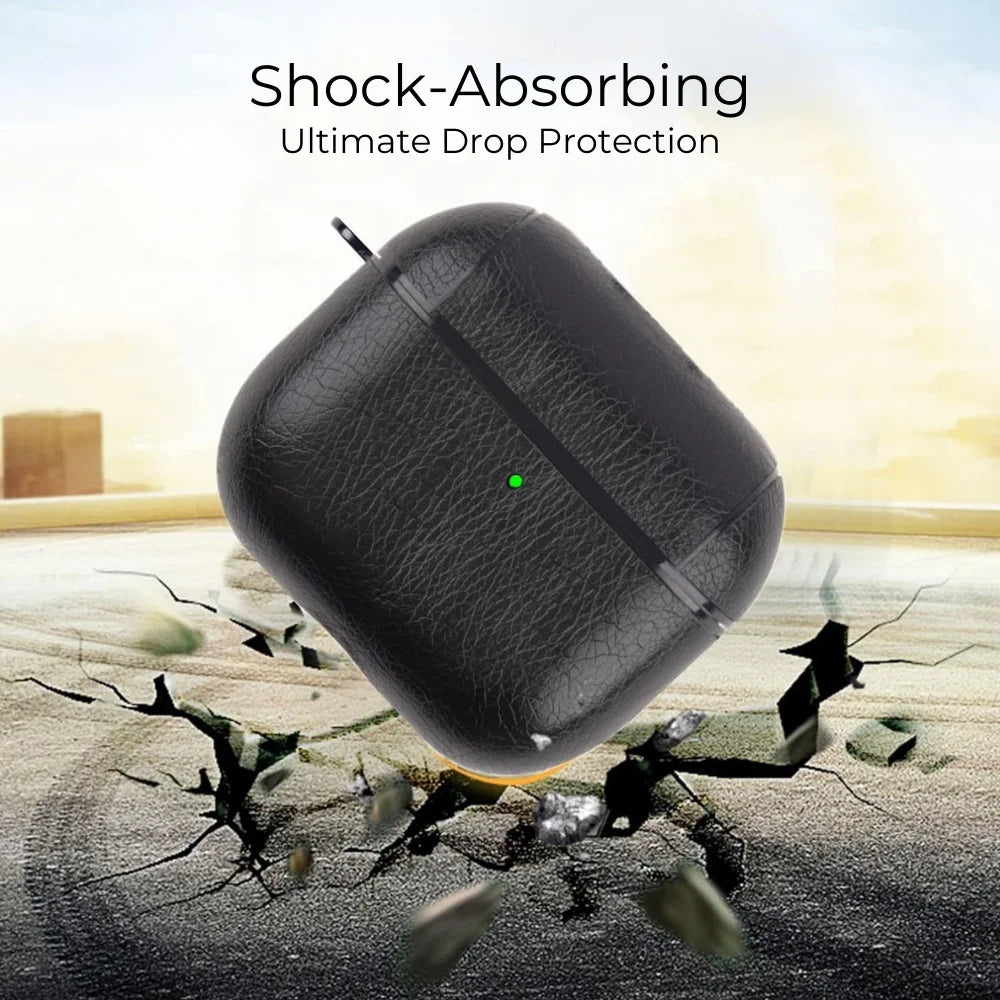 Entronix Case Compatible with AirPods 4th Gen - Luxury Leather Cover