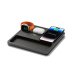 TRIO TRAY Black - 3-in-1 MagSafe Midnight Black Wireless Charger with Apple Watch Support