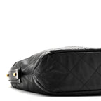 Calfskin Quilted Daily Hobo Black