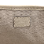 Textured Dollar Calfskin Medium Ophidia Shoulder Tote Bag  Mystic White