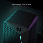 GS510 Waltz RGB Desktop Speakers - 2.0 Channel Stereo System with Four LED Backlight Modes and Enhanced Audio Performance