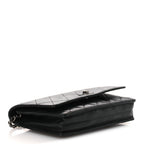 Aged Calfskin Quilted Reissue Wallet On Chain WOC Black
