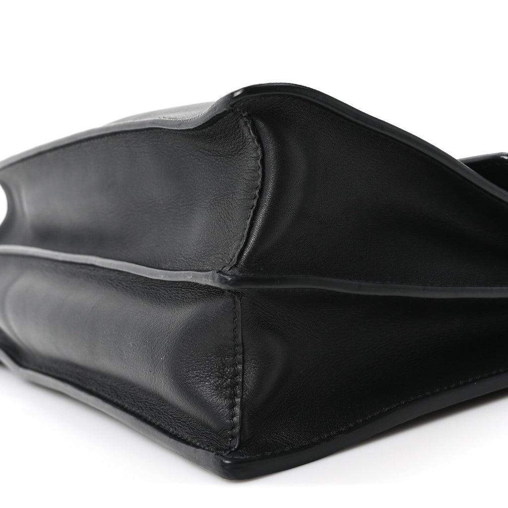 Calfskin Medium Soft Sound Shoulder Bag Black