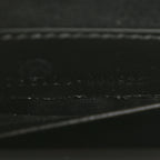 Moire Fabric Calfskin Rhinestone Monogram Monochrome Mini Bamboo 1947 Top Handle Chain Bag Black