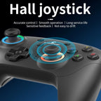 RG P01 Wireless Gaming Controller with Trigger Joystick, Macro Key, and RGB Breathing Light for Switch, PC, Android, and iOS
