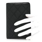Caviar Quilted Agenda Cover Black