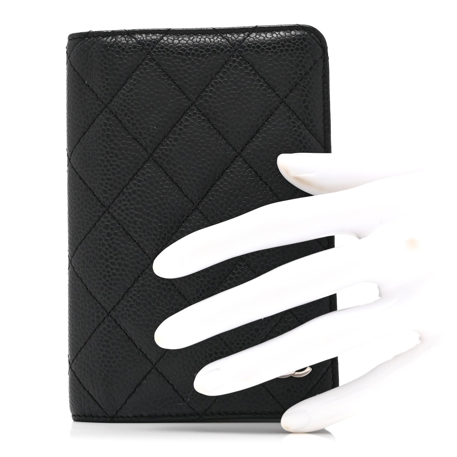 Caviar Quilted Agenda Cover Black