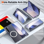 Entronix [Magnetic] Case Compatible with Galaxy Z Fold 7 - [Hard Back] Slim Clear