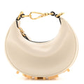 Vitello Grace Matte Nano Fendigraphy Hobo Charm White Ice