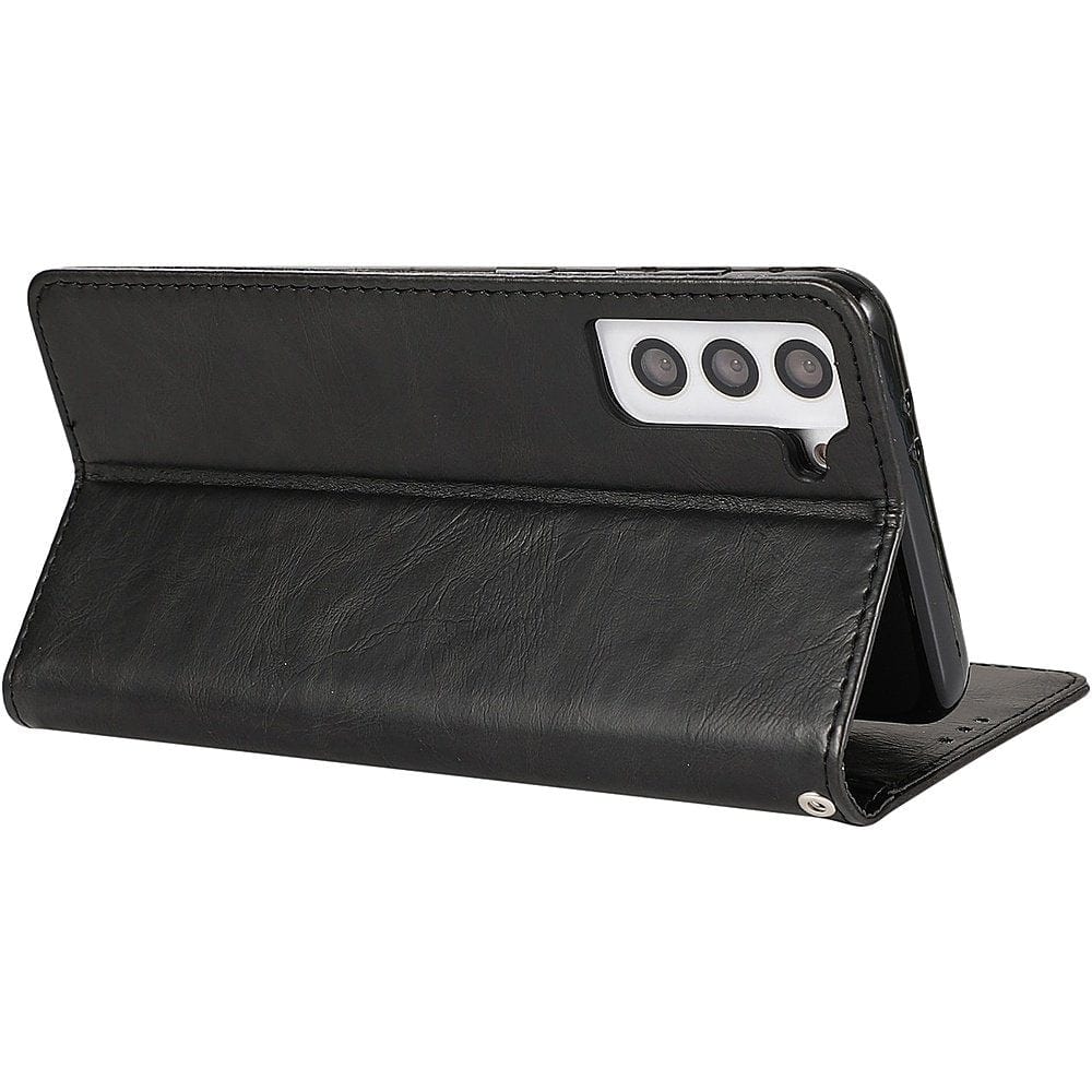 SAHARA - Indy Series Genuine Leather Wallet Case - Samsung Galaxy S23