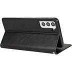 SAHARA - Indy Series Genuine Leather Wallet Case - Samsung Galaxy S23
