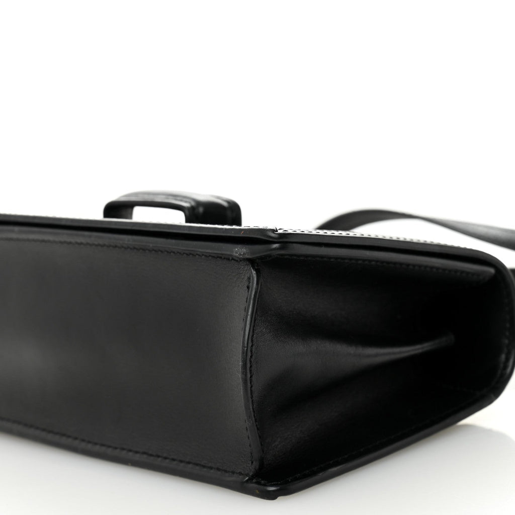 Calfskin Small Barcelona Shoulder Bag Black