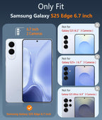 Entronix Case Compatible with Galaxy S25 Edge - [Hard Back] Clear Cover