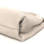 Grained Calfskin Softbit Maxi Shoulder Bag Taupe