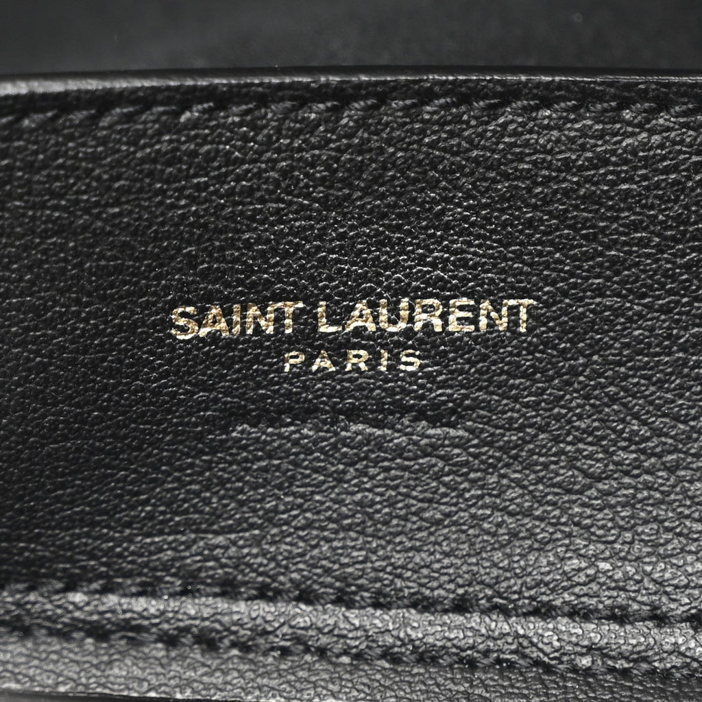 Calfskin Medium Shopping Tote Black