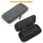 Carrying Case Compatible with Nintendo Switch EVA Hard Shell Console Storage Bag Pouch Case with 10 Game Catridge Slots