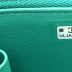 Caviar Quilted Sweetheart Mini Vanity Case Green