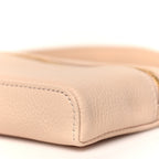 Grained Calfskin Extra Pocket Mini Pouch Creamed Honey
