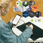 GAOMON M10K PRO 10 x 6.25-Inch Digital Graphic Tablet for Drawing with Tilt and Radial Functionality and 10 Programmable Shortcut Keys