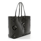 Calfskin Paris CL Logo Perforated Cabata Tote Rocket
