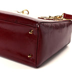 Patent Diorissimo Medium Lady Dior Burgundy Red