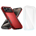Entronix Bundle Compatible with iPhone 17 Pro - Soft-Touch Dual-Layer Case & 2 Clear Screen Protector