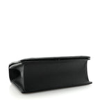 Grained Calfskin Medium Diorama Flap Bag Black