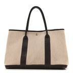 Buffle Skipper Toile Garden Party 36 MM Tote Marron Fonce