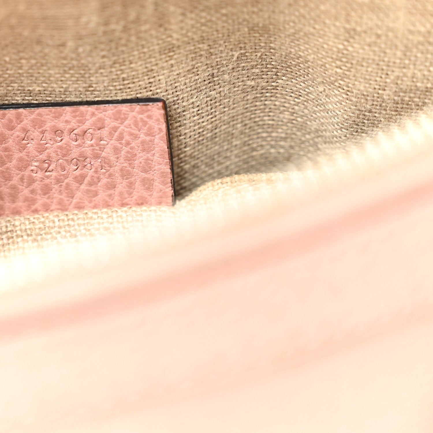 Dollar Calfskin Small GG Charm Dome Bag Soft Pink