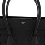 Drummed Calfskin Micro Luggage Black