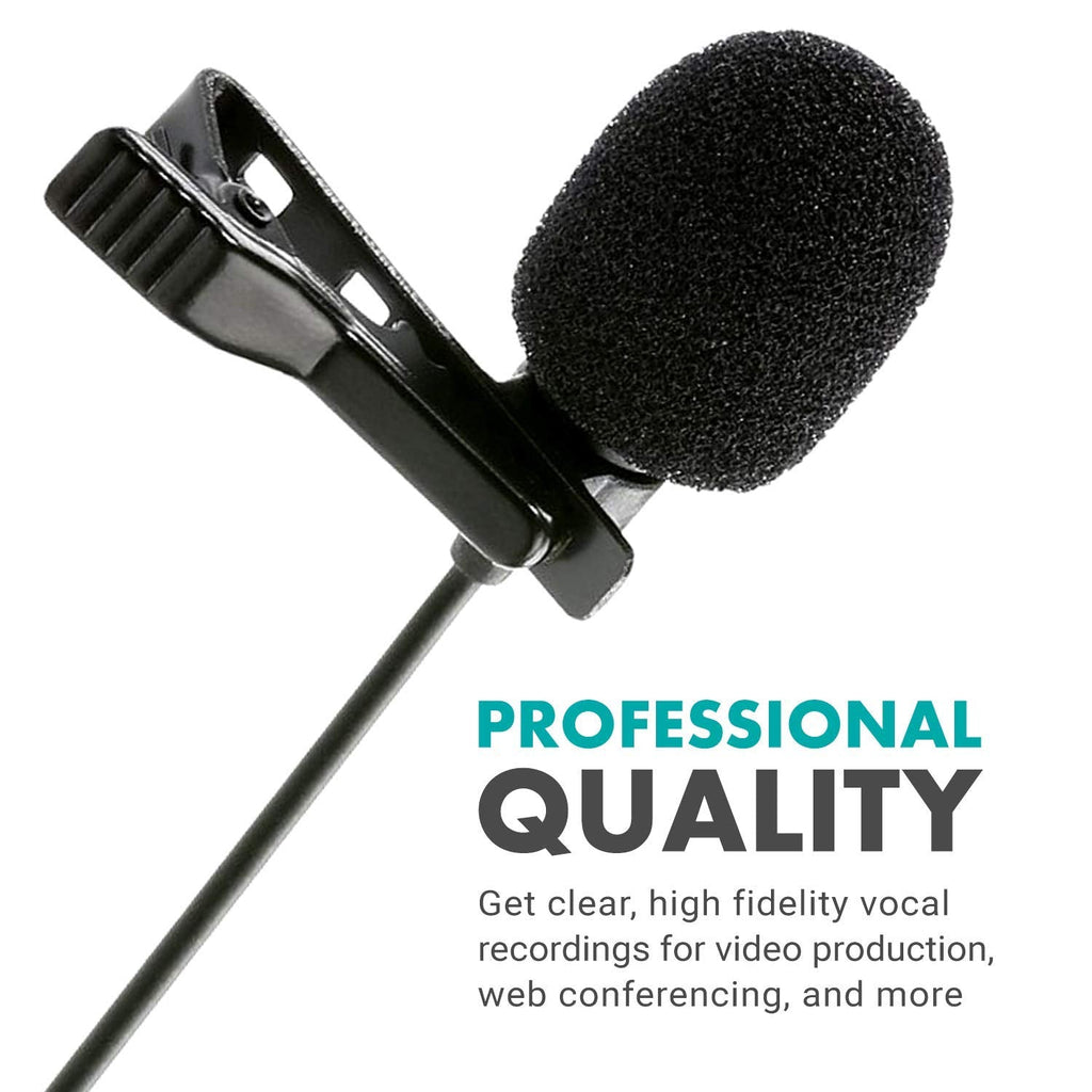Movo M1 USB Lav Omnidirectional Condenser Mic