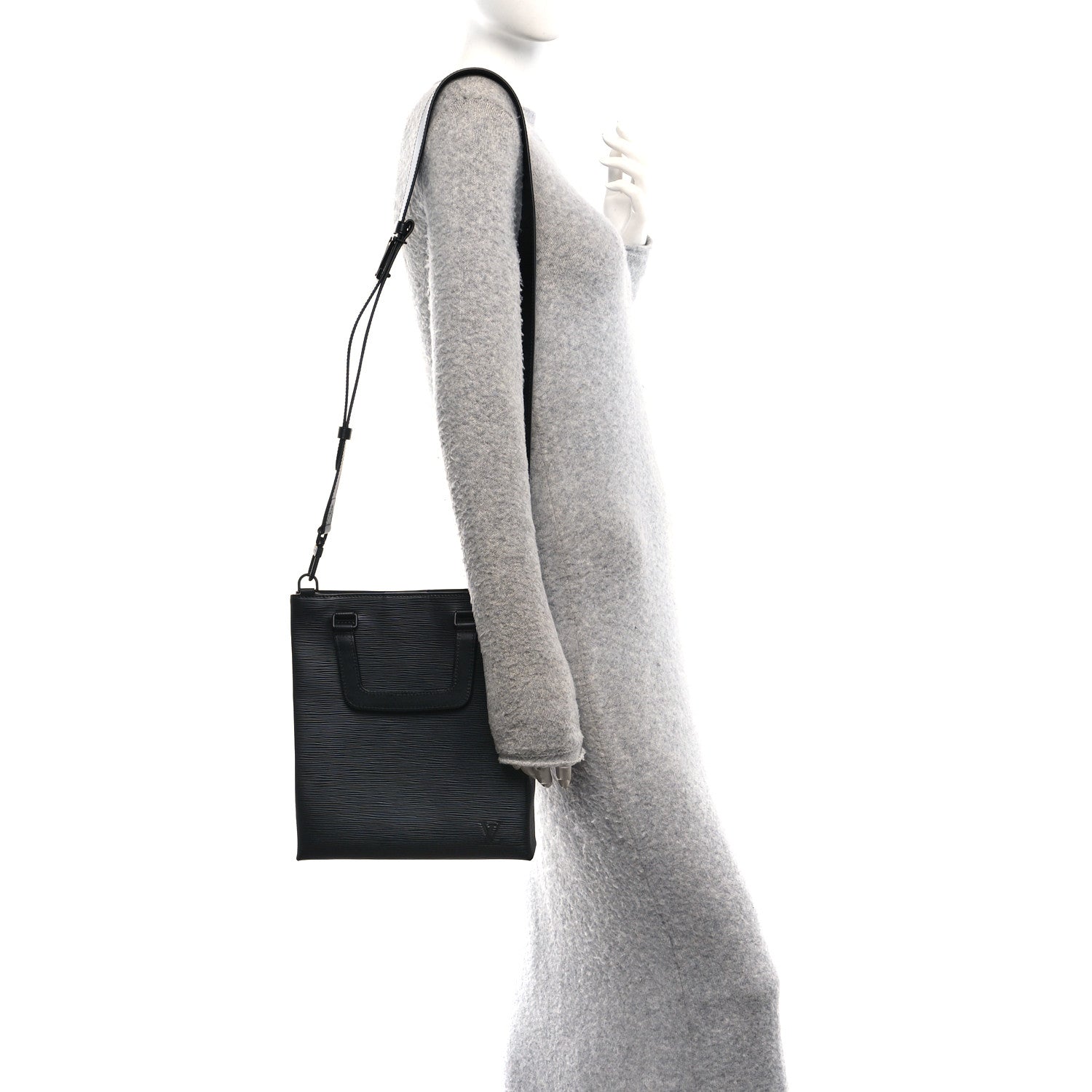 Epi Sac Plat Fold Bag Black