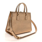 Metallic Dauphine Medium Frame Tote Gold