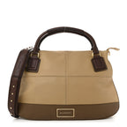 Calfskin Double Handles Hobo Brown