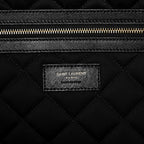 Calfskin Quilted ES Giant Travel Bag Black