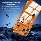 Entronix [Magnetic] Case Compatible with iPhone 17 Pro Max - [Clear Back] Luxury Glossy Cover