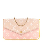 Empreinte Spring in the City Felicie Pochette Chain Wallet Pink Beige Yellow