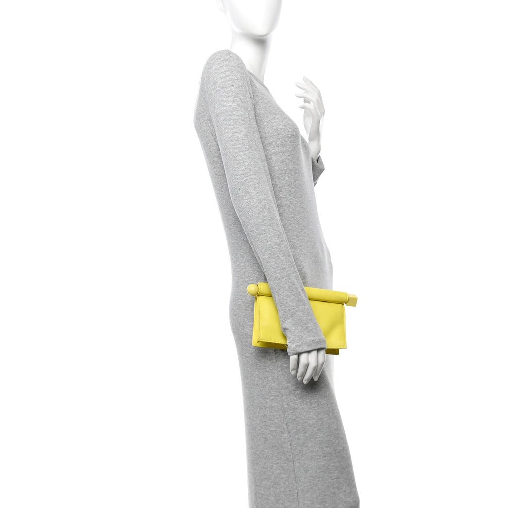 Smooth Calfskin La Petite Pochette Rond Carre Yellow