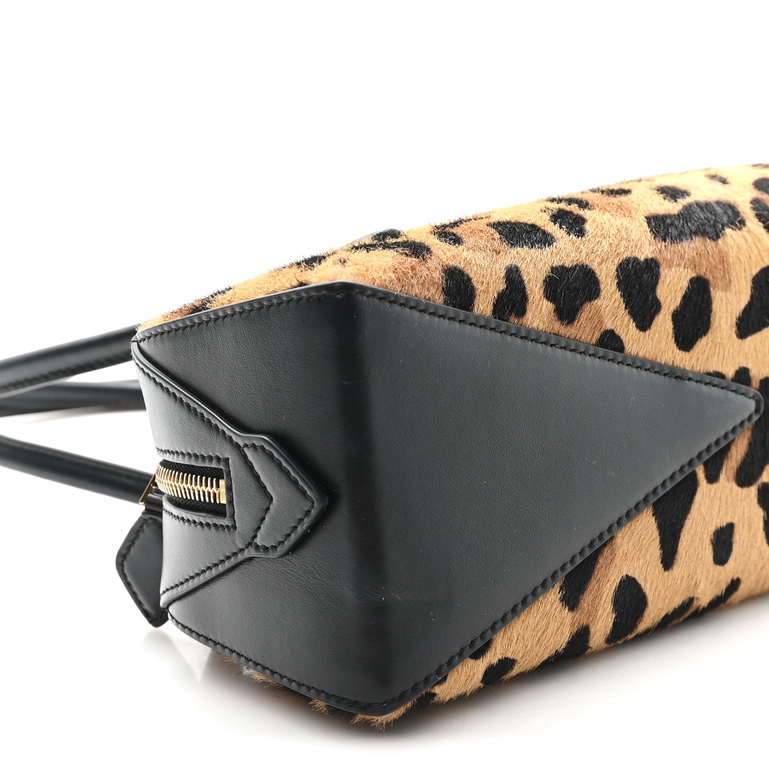 Calf Hair Leopard Print Medium Le Teckel Bag