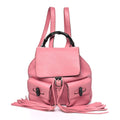 Cellarius Calfskin Medium Bamboo Backpack Glossy Pink