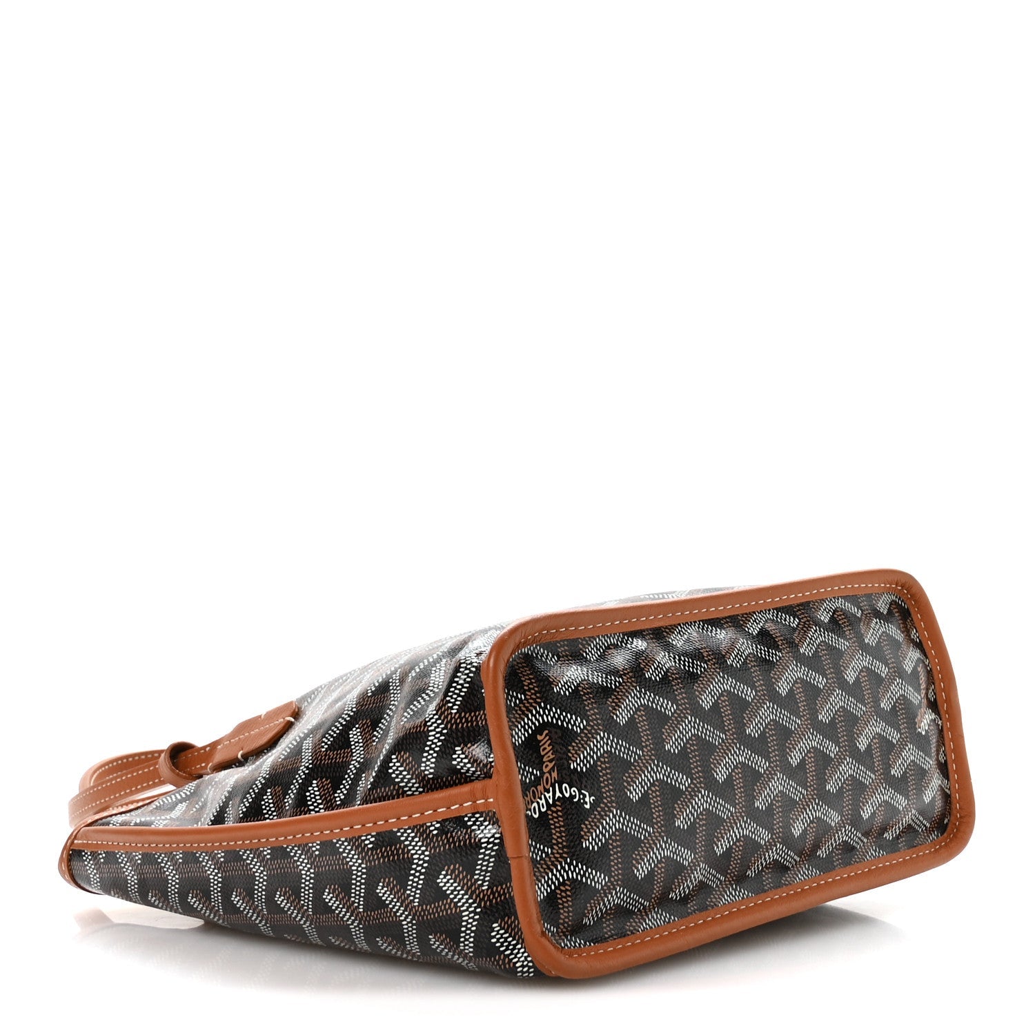 Goyardine Reversible Mini Anjou Black Gold