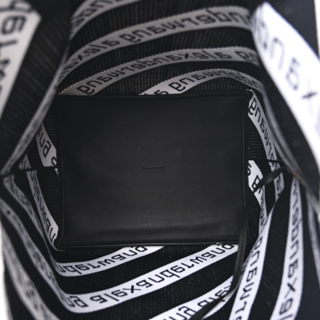 Knit Jacquard Diagonal Logo Roxy Tote White Black