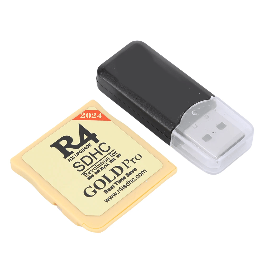 Version R4 Gold Pro SDHC R4i For DS/3DS/2DS Revolution Cartridge + USB
