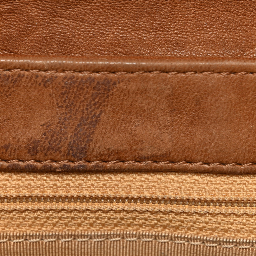 Washed Lambskin Mini Chain Around Messenger Brown